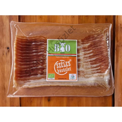 Bio Füstölt Bacon szalonna szeletelt (NITRIT-MENTES) 100g/csomag