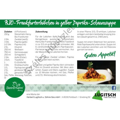 BIO Friss Baromfi Frankfurti Virsli 240g